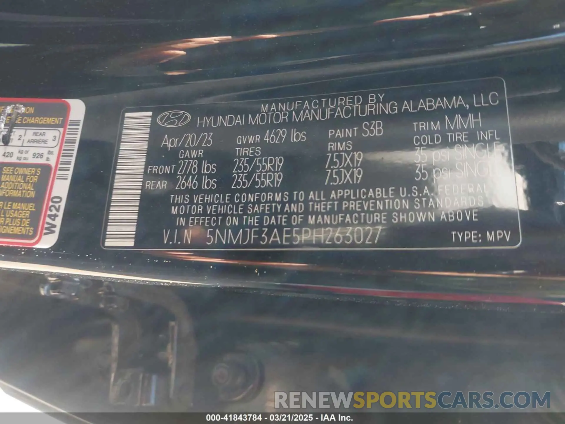 9 Photograph of a damaged car 5NMJF3AE5PH263027 HYUNDAI TUCSON 2023