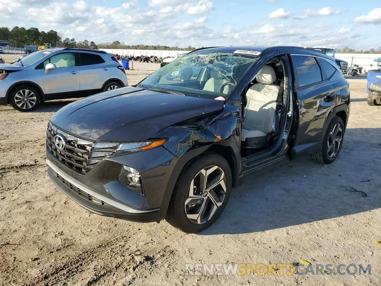 1 Photograph of a damaged car 5NMJF3AE7PH253924 HYUNDAI TUCSON 2023