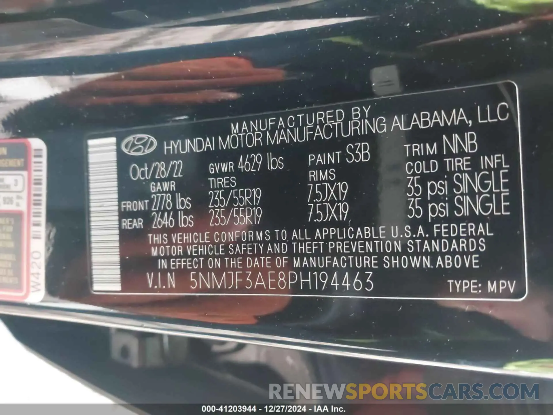 9 Photograph of a damaged car 5NMJF3AE8PH194463 HYUNDAI TUCSON 2023