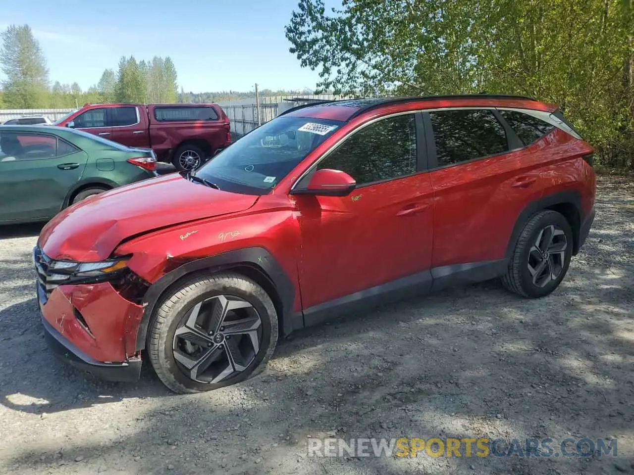 1 Photograph of a damaged car 5NMJFCAE0PH173669 HYUNDAI TUCSON 2023