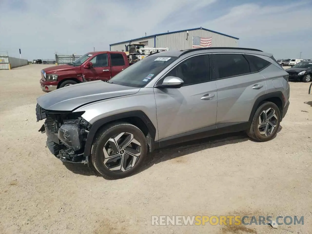 1 Photograph of a damaged car 5NMJFCAE2PH256570 HYUNDAI TUCSON 2023
