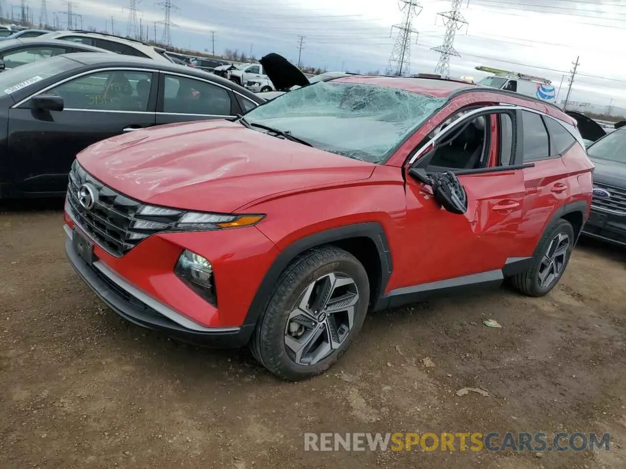 1 Photograph of a damaged car 5NMJFCAE2PH264958 HYUNDAI TUCSON 2023