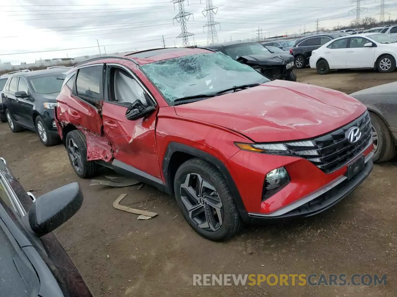 4 Photograph of a damaged car 5NMJFCAE2PH264958 HYUNDAI TUCSON 2023