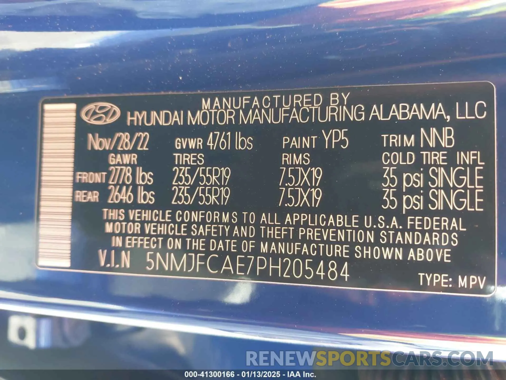9 Photograph of a damaged car 5NMJFCAE7PH205484 HYUNDAI TUCSON 2023