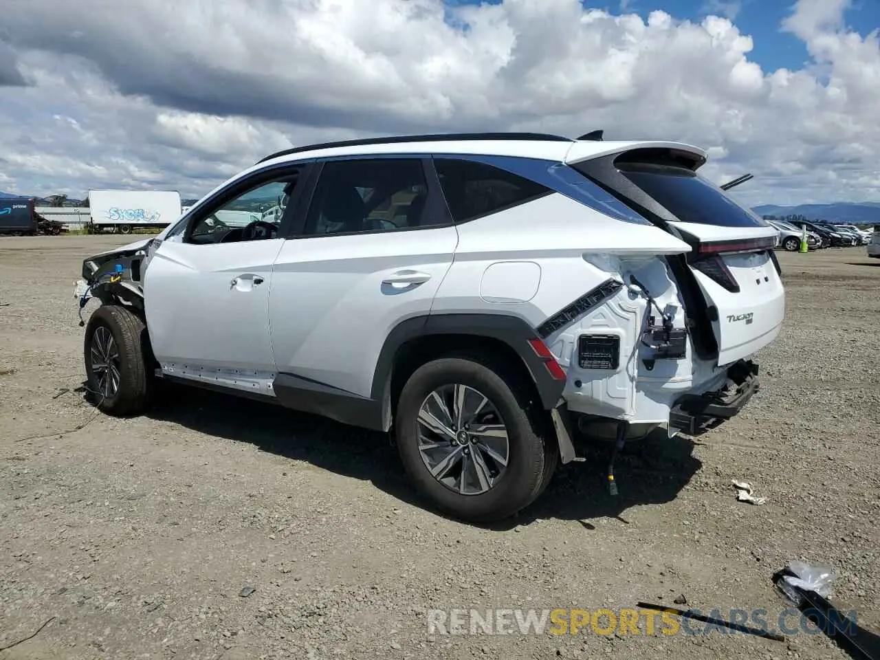 2 Photograph of a damaged car KM8JBCA19PU100684 HYUNDAI TUCSON 2023