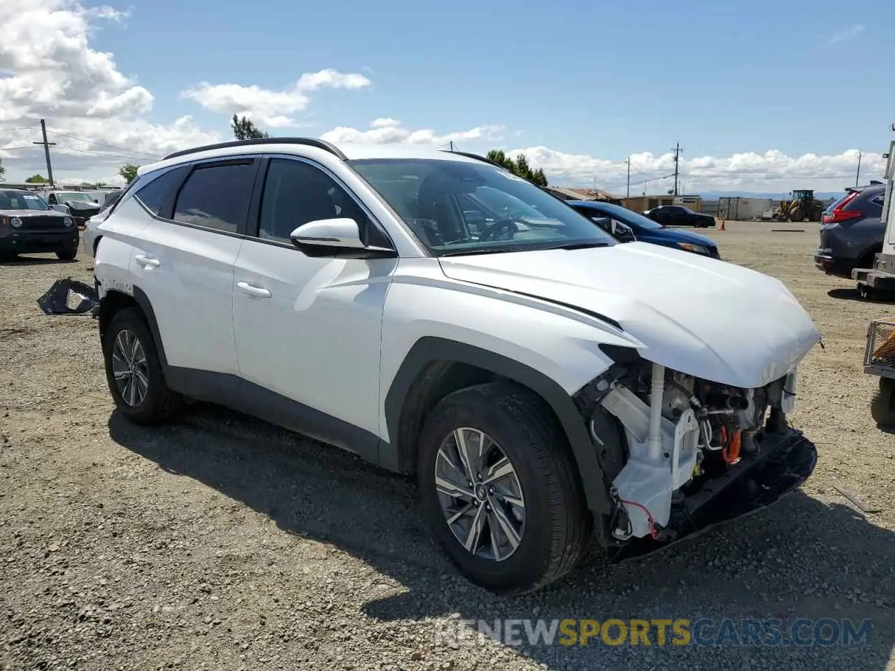 4 Photograph of a damaged car KM8JBCA19PU100684 HYUNDAI TUCSON 2023
