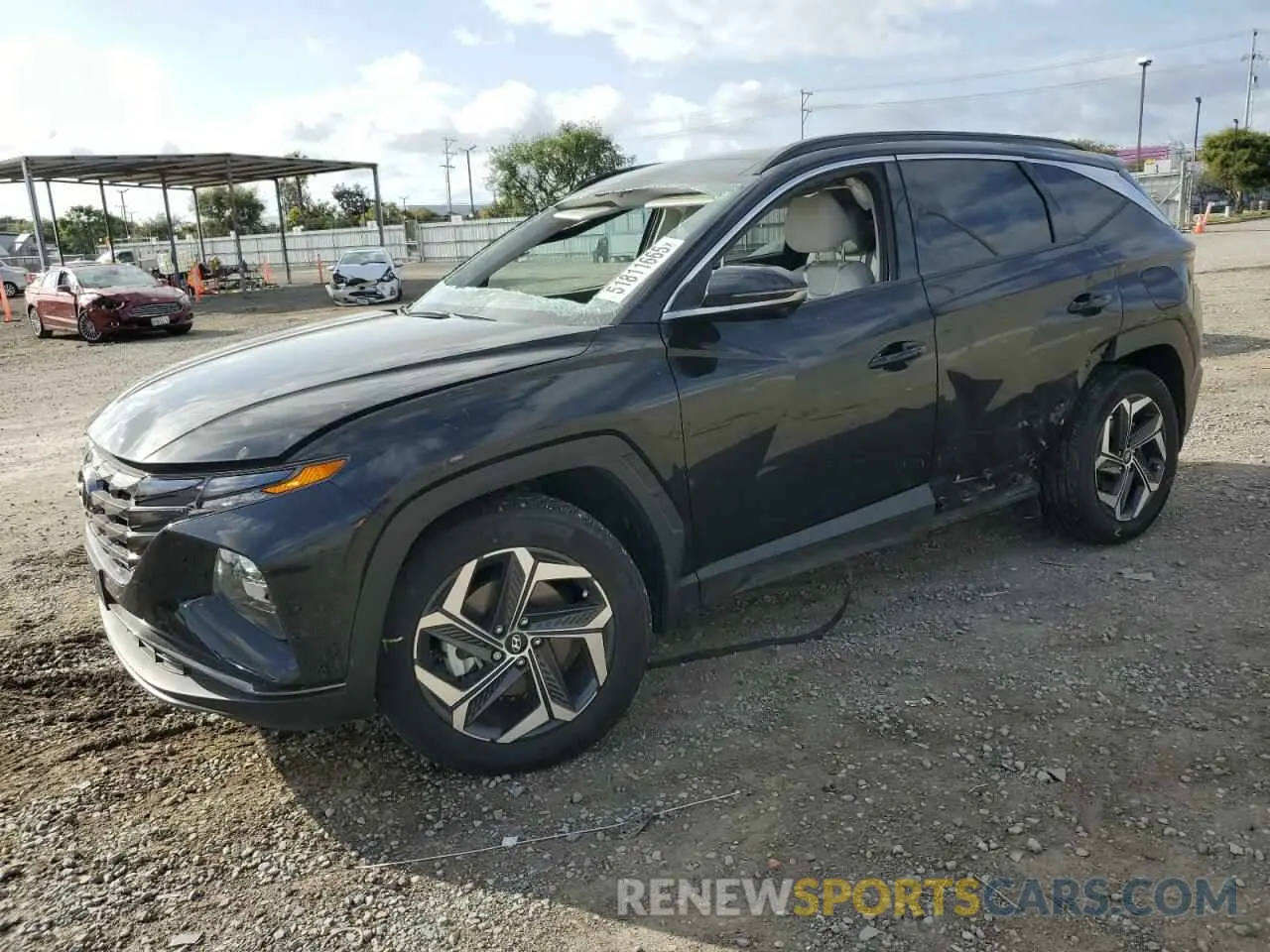1 Photograph of a damaged car KM8JECA10PU127246 HYUNDAI TUCSON 2023