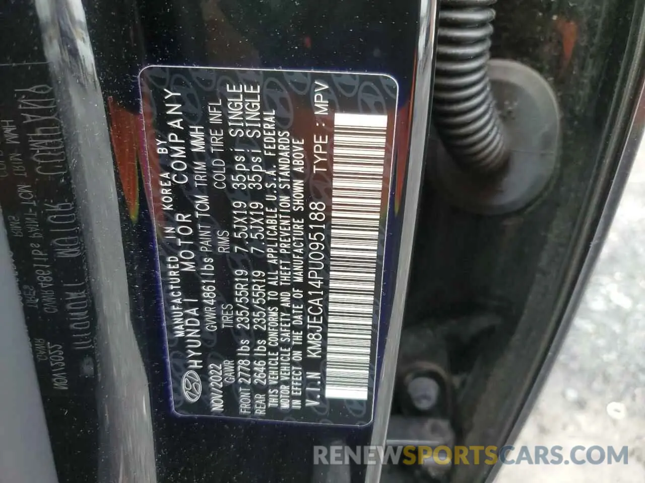 15 Photograph of a damaged car KM8JECA14PU095188 HYUNDAI TUCSON 2023