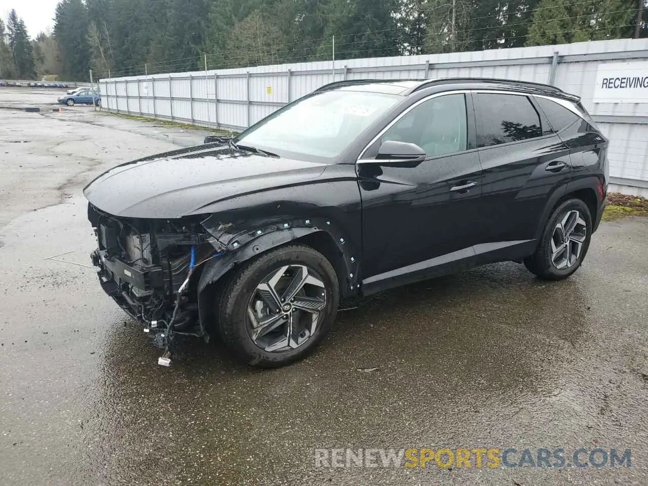 1 Photograph of a damaged car KM8JECA16PU089408 HYUNDAI TUCSON 2023