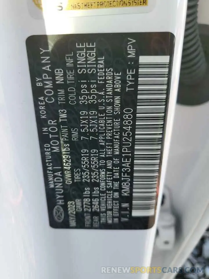 13 Photograph of a damaged car KM8JF3AE1PU254880 HYUNDAI TUCSON 2023