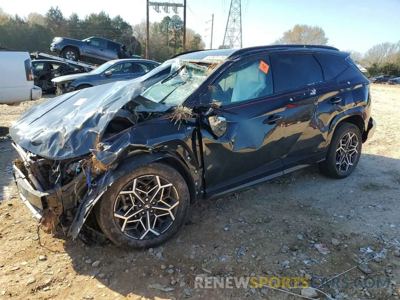 1 Photograph of a damaged car KM8JF3AE4PU217466 HYUNDAI TUCSON 2023