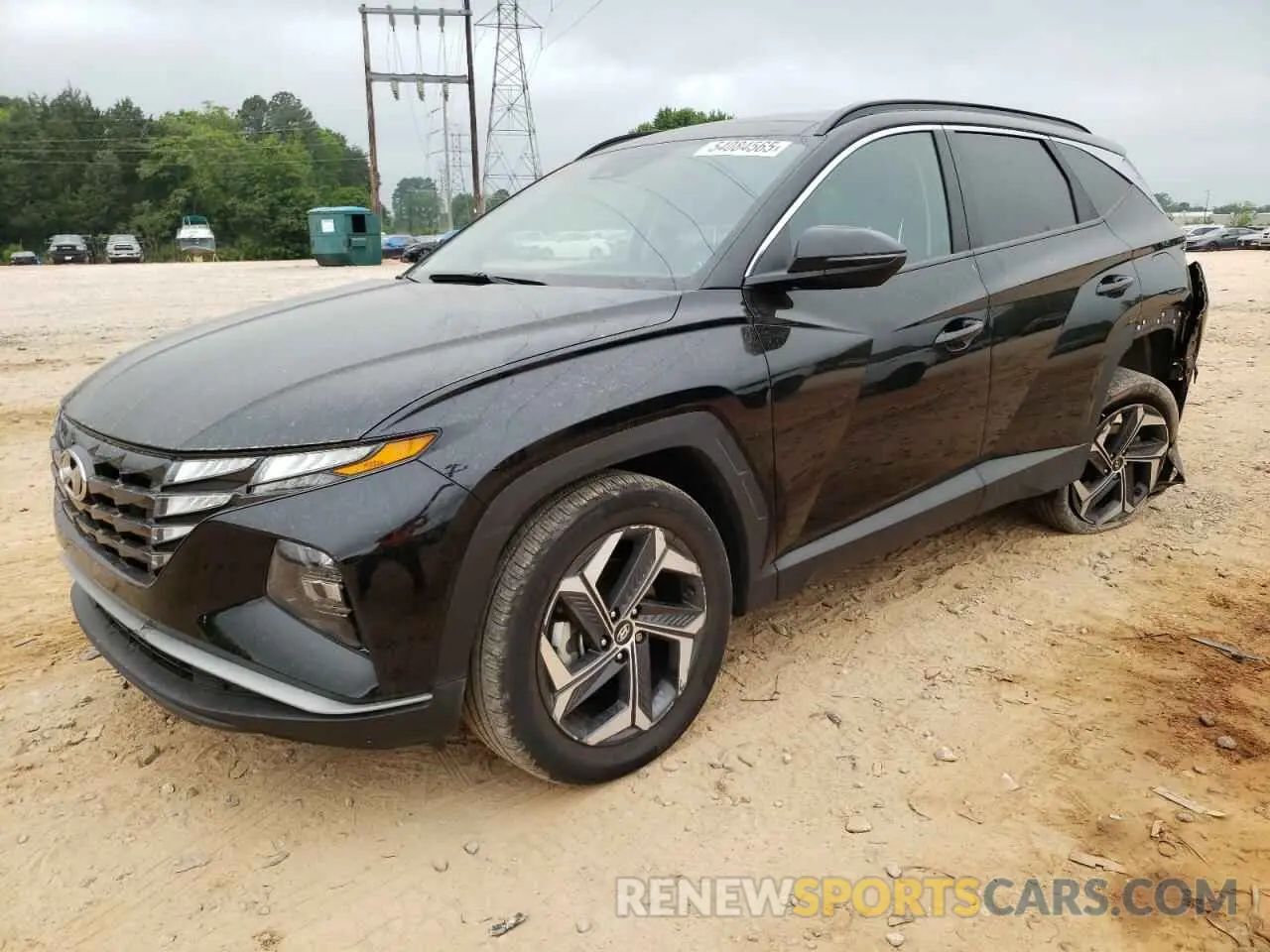 1 Photograph of a damaged car KM8JFCA10PU090096 HYUNDAI TUCSON 2023