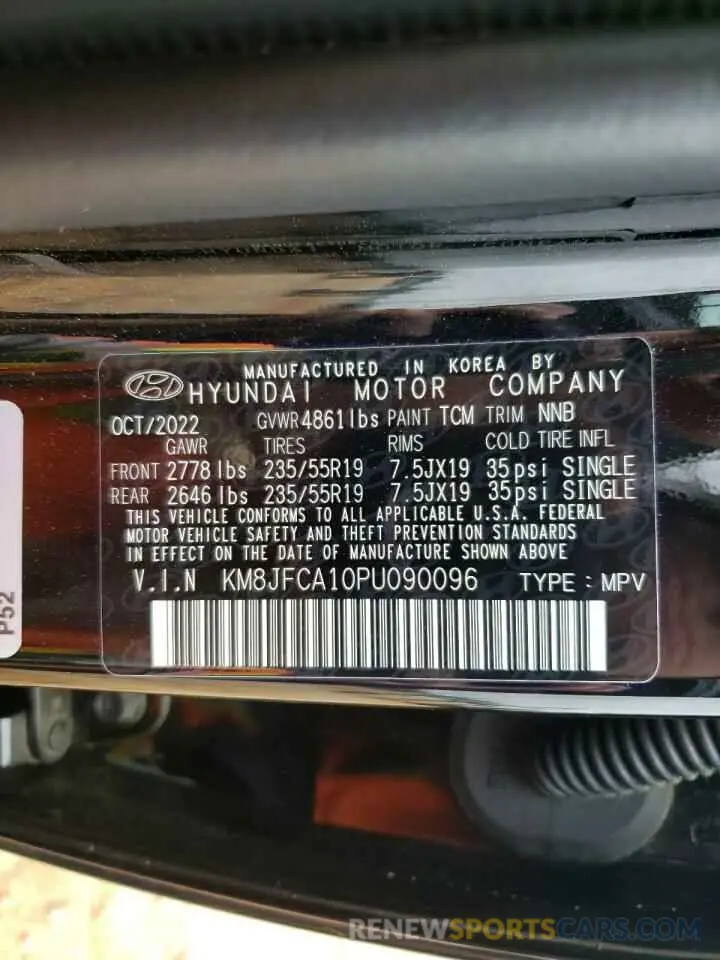 13 Photograph of a damaged car KM8JFCA10PU090096 HYUNDAI TUCSON 2023