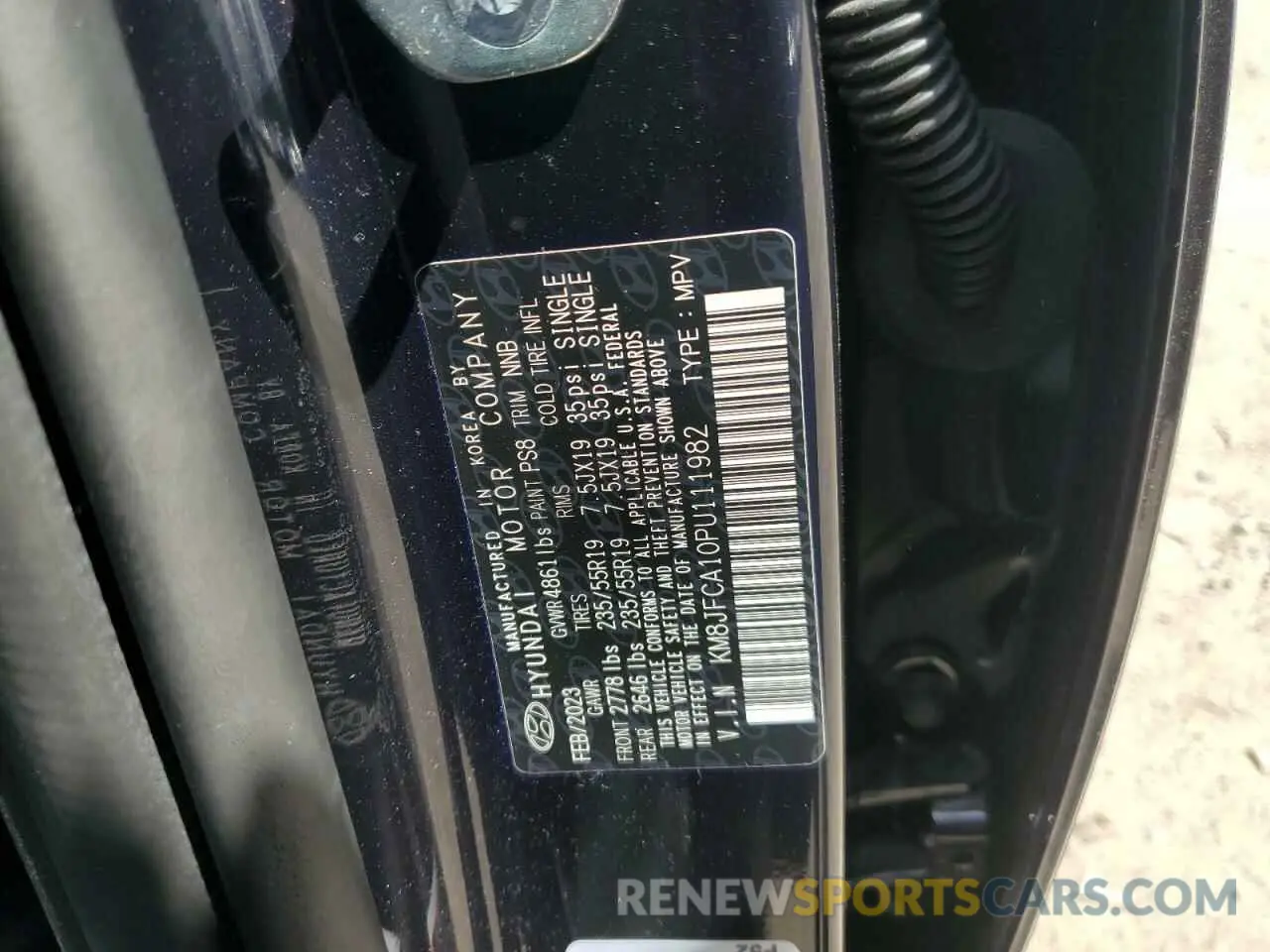 13 Photograph of a damaged car KM8JFCA10PU111982 HYUNDAI TUCSON 2023