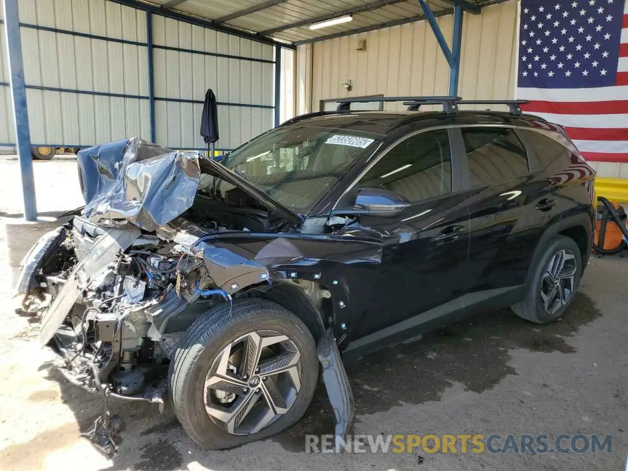 1 Photograph of a damaged car KM8JFCA15PU106423 HYUNDAI TUCSON 2023