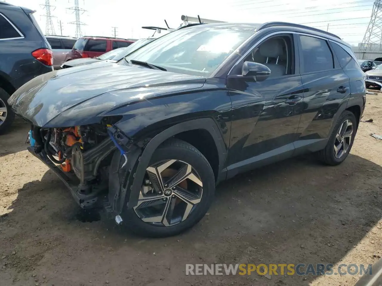 1 Photograph of a damaged car KM8JFCA1XPU093376 HYUNDAI TUCSON 2023