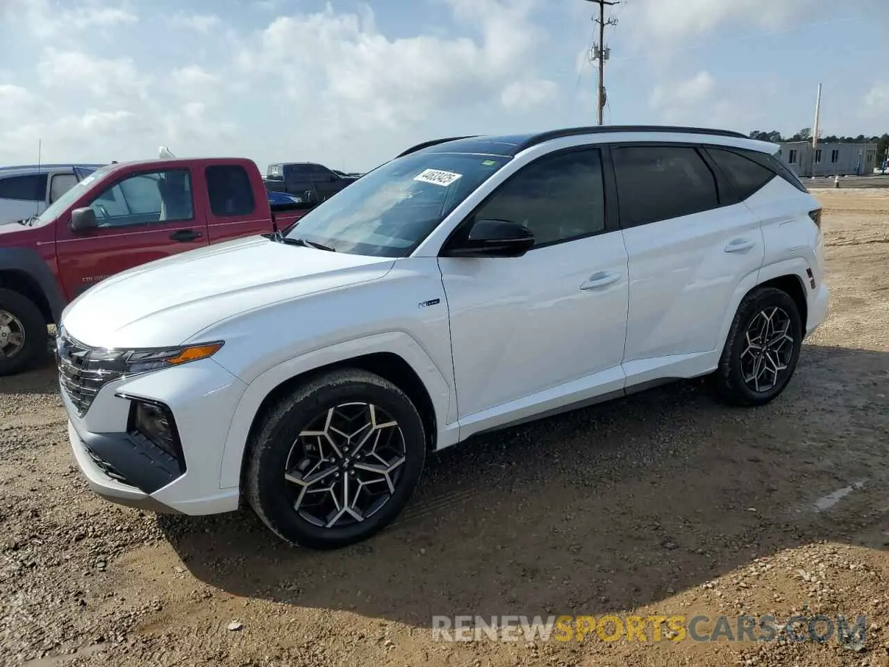 1 Photograph of a damaged car KM8JFCAE0PU230358 HYUNDAI TUCSON 2023