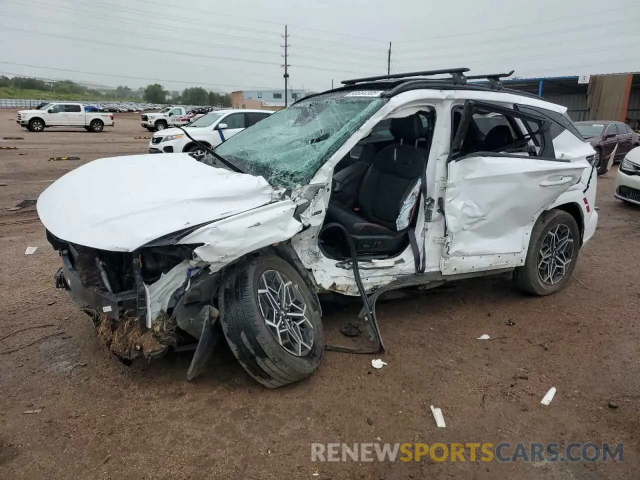 1 Photograph of a damaged car KM8JFCAE1PU174141 HYUNDAI TUCSON 2023