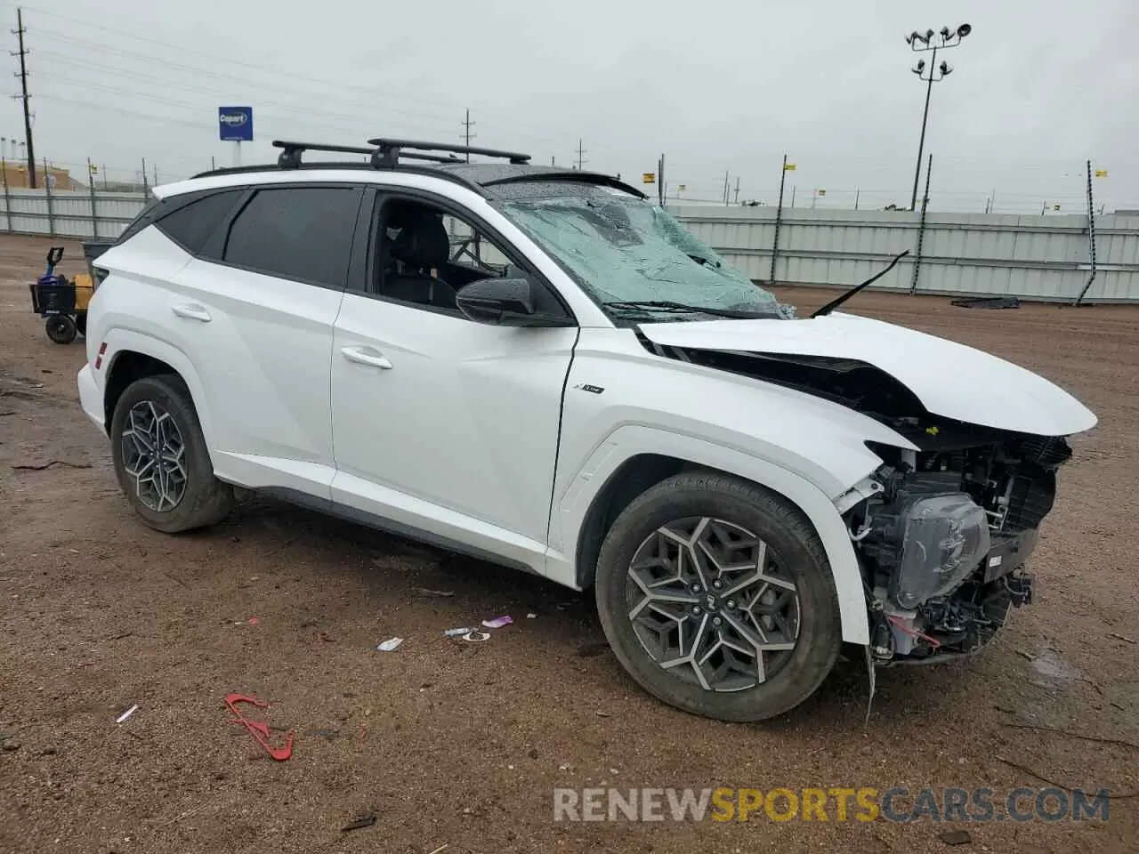4 Photograph of a damaged car KM8JFCAE1PU174141 HYUNDAI TUCSON 2023