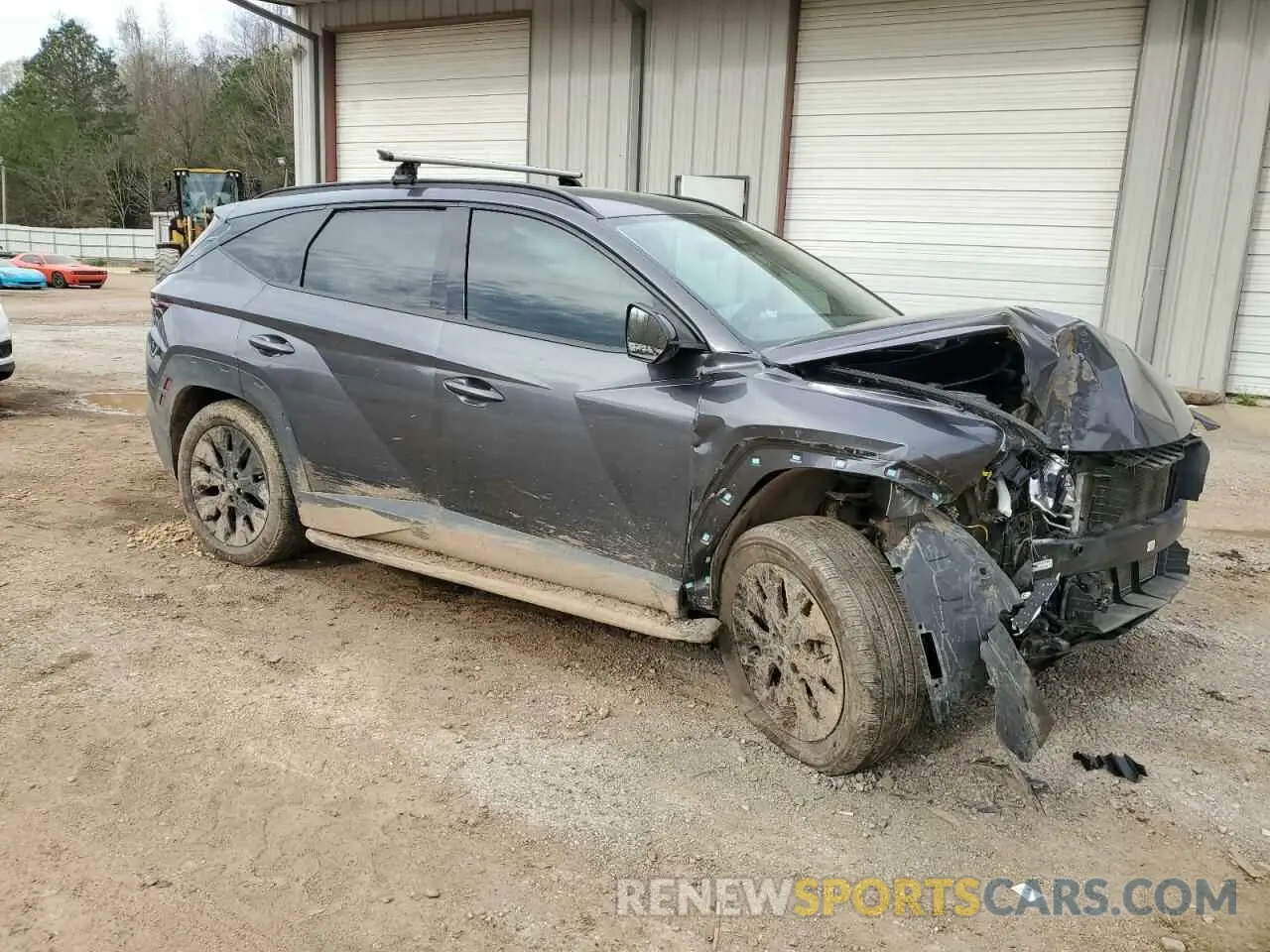4 Photograph of a damaged car KM8JFCAE2PU209995 HYUNDAI TUCSON 2023