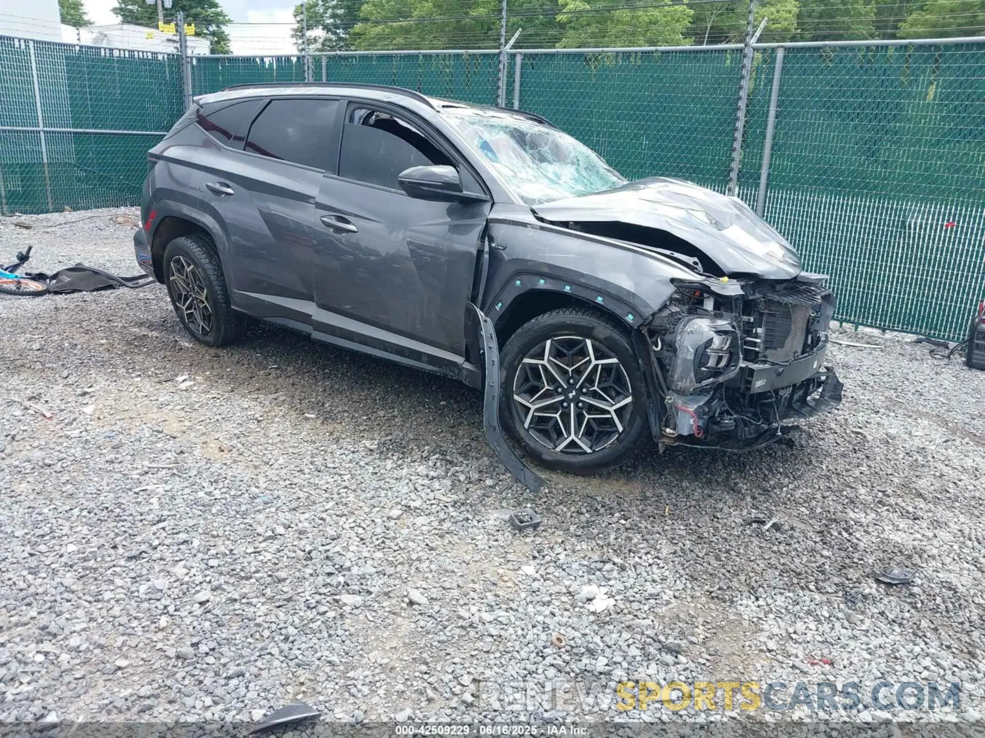 1 Photograph of a damaged car KM8JFCAE8PU185752 HYUNDAI TUCSON 2023