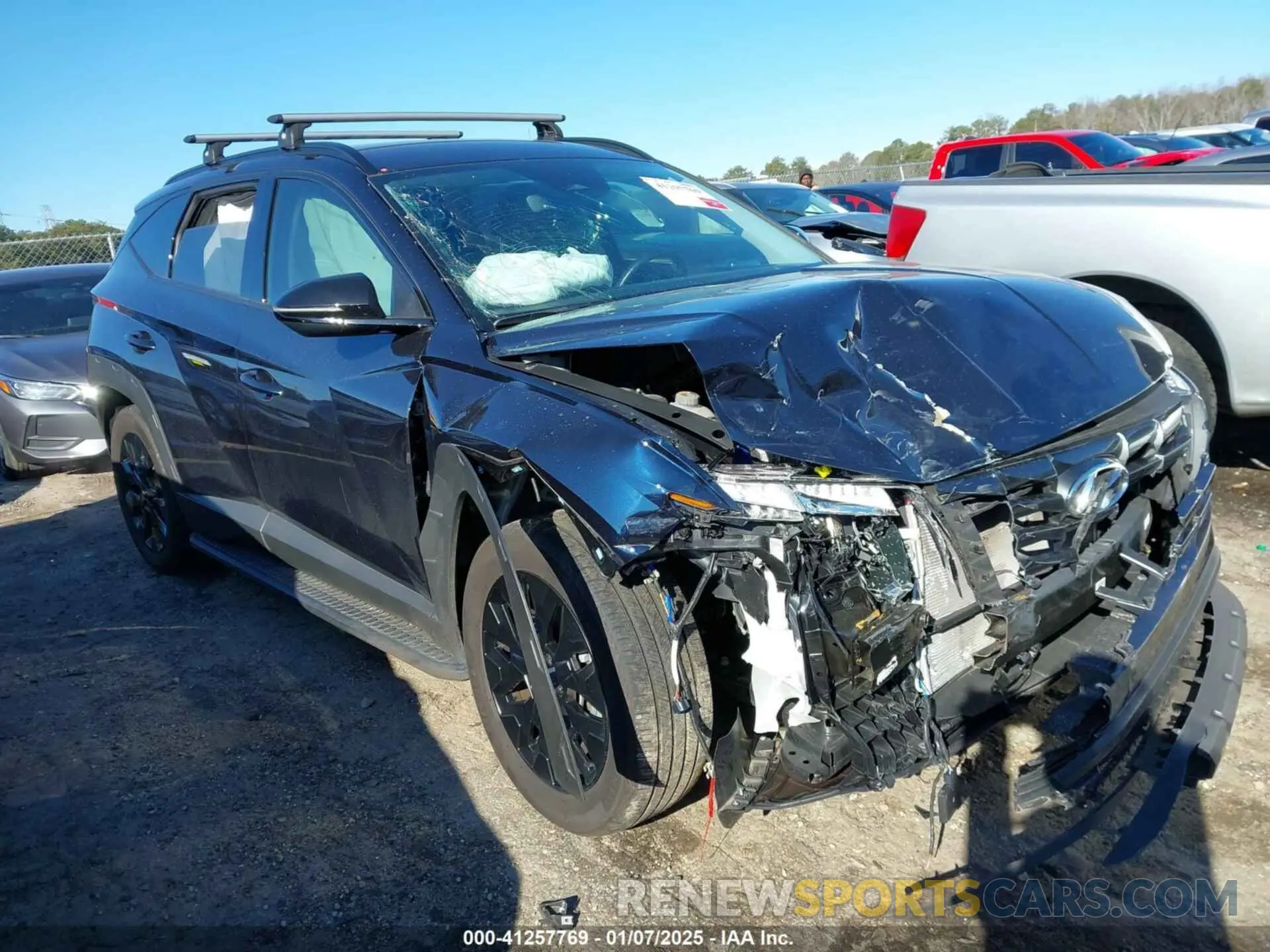 1 Photograph of a damaged car KM8JFCAEXPU217875 HYUNDAI TUCSON 2023