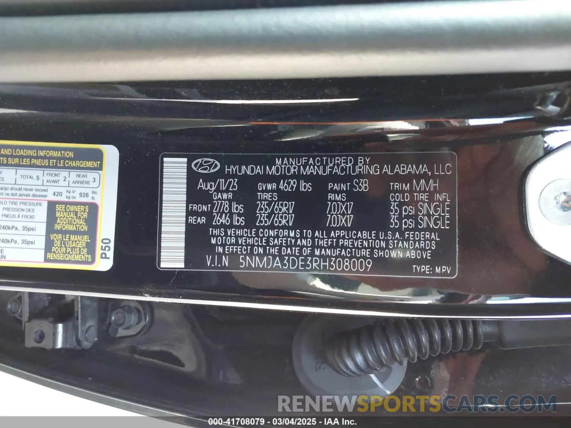 9 Photograph of a damaged car 5NMJA3DE3RH308009 HYUNDAI TUCSON 2024