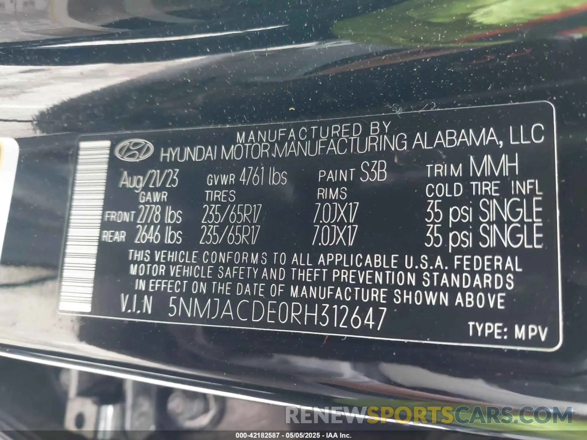 9 Photograph of a damaged car 5NMJACDE0RH312647 HYUNDAI TUCSON 2024