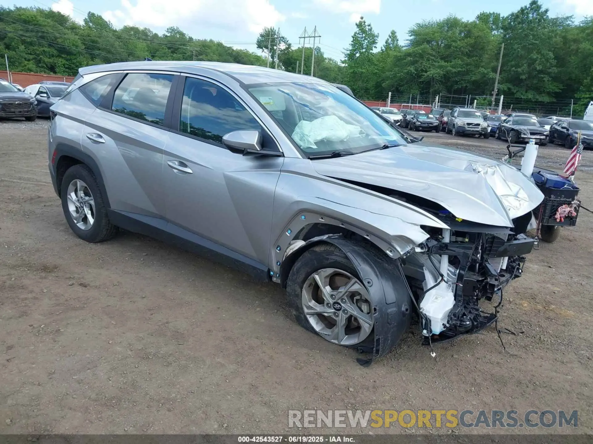 1 Photograph of a damaged car 5NMJACDE1RH432232 HYUNDAI TUCSON 2024
