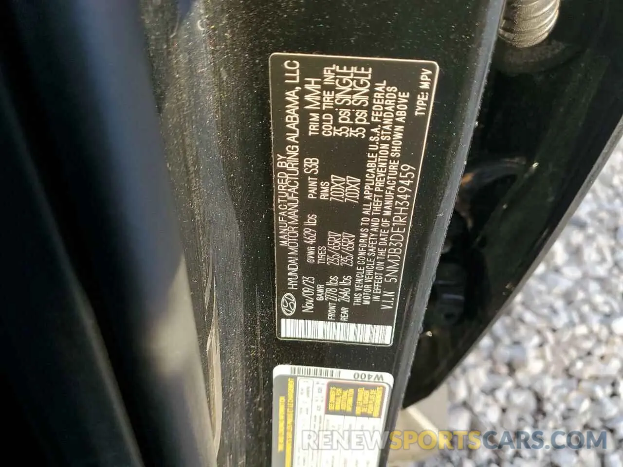 13 Photograph of a damaged car 5NMJB3DE1RH349459 HYUNDAI TUCSON 2024