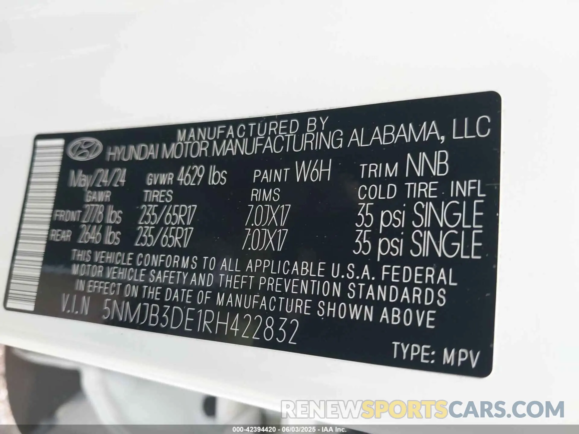 9 Photograph of a damaged car 5NMJB3DE1RH422832 HYUNDAI TUCSON 2024