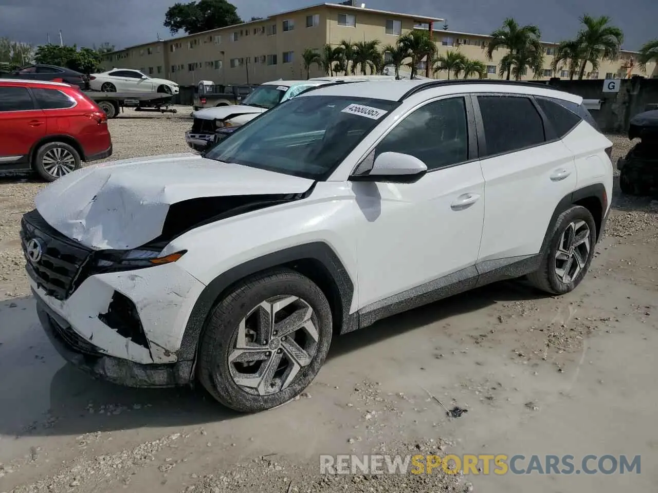 1 Photograph of a damaged car 5NMJB3DE2RH428476 HYUNDAI TUCSON 2024