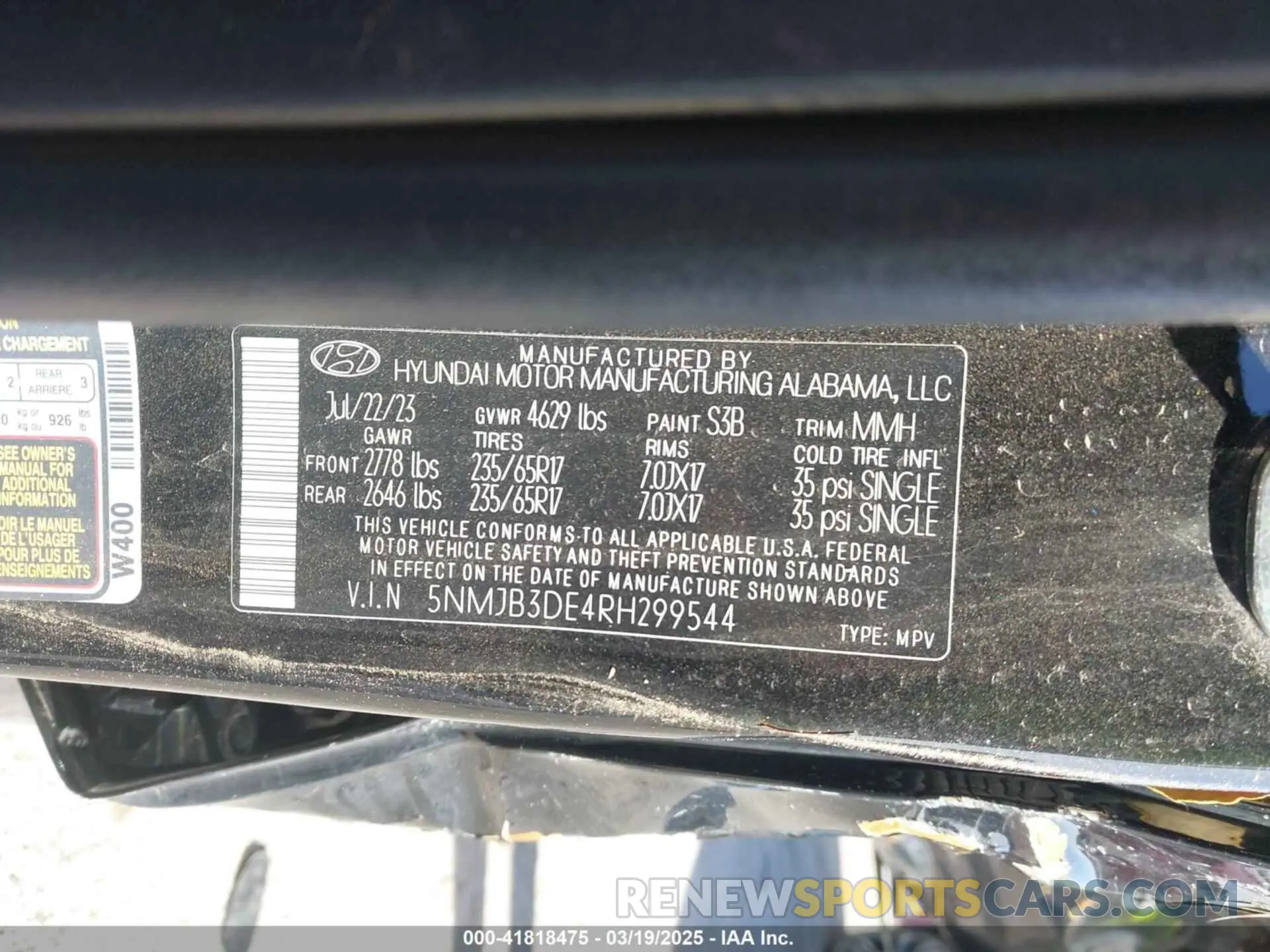 9 Photograph of a damaged car 5NMJB3DE4RH299544 HYUNDAI TUCSON 2024