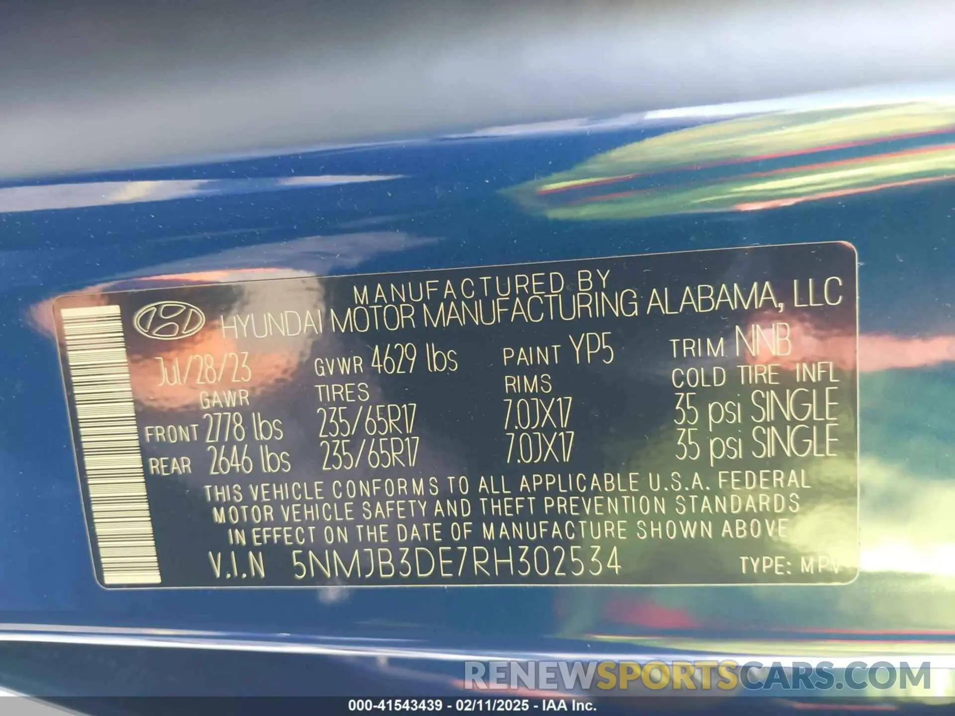 9 Photograph of a damaged car 5NMJB3DE7RH302534 HYUNDAI TUCSON 2024