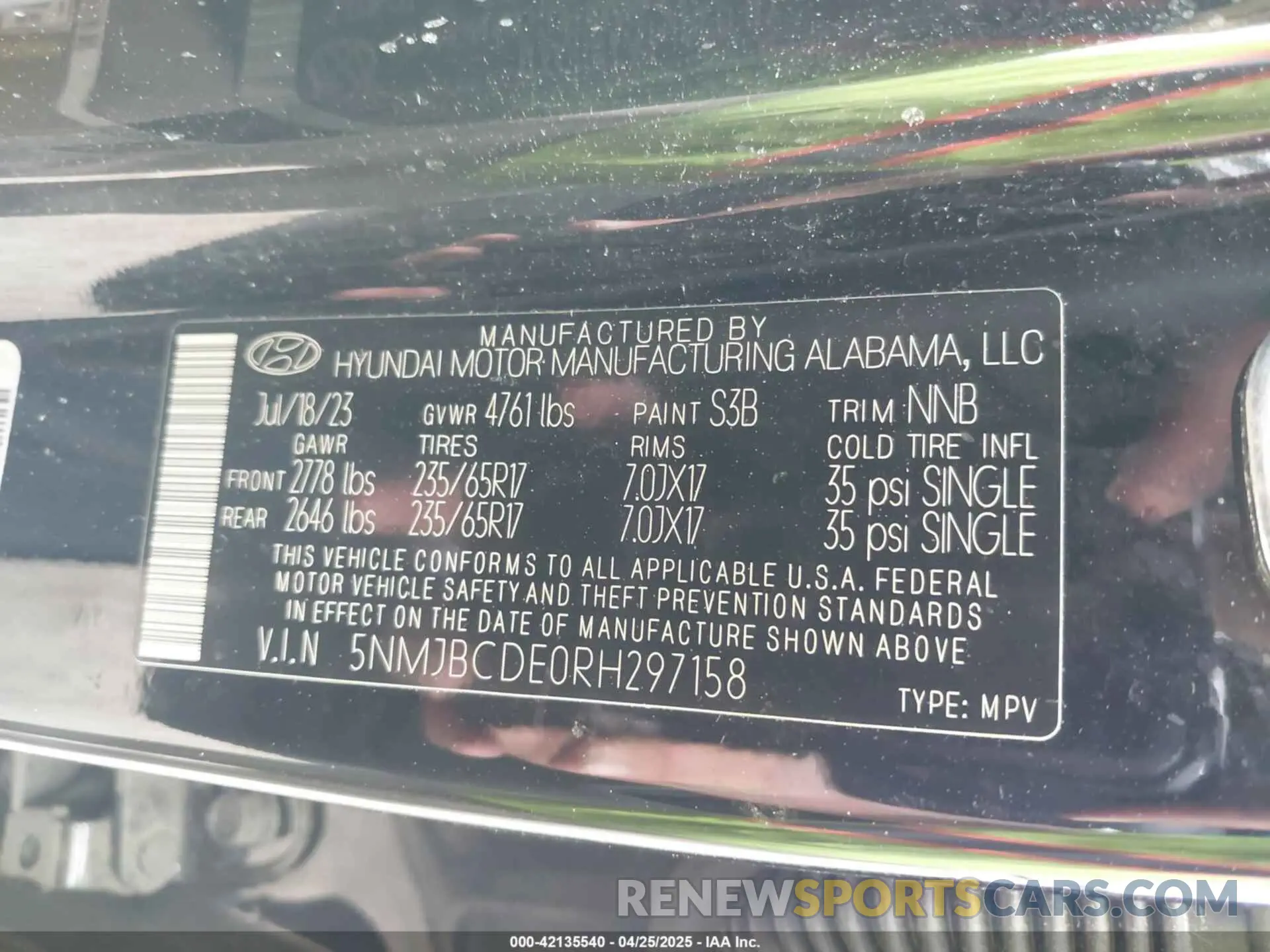 9 Photograph of a damaged car 5NMJBCDE0RH297158 HYUNDAI TUCSON 2024