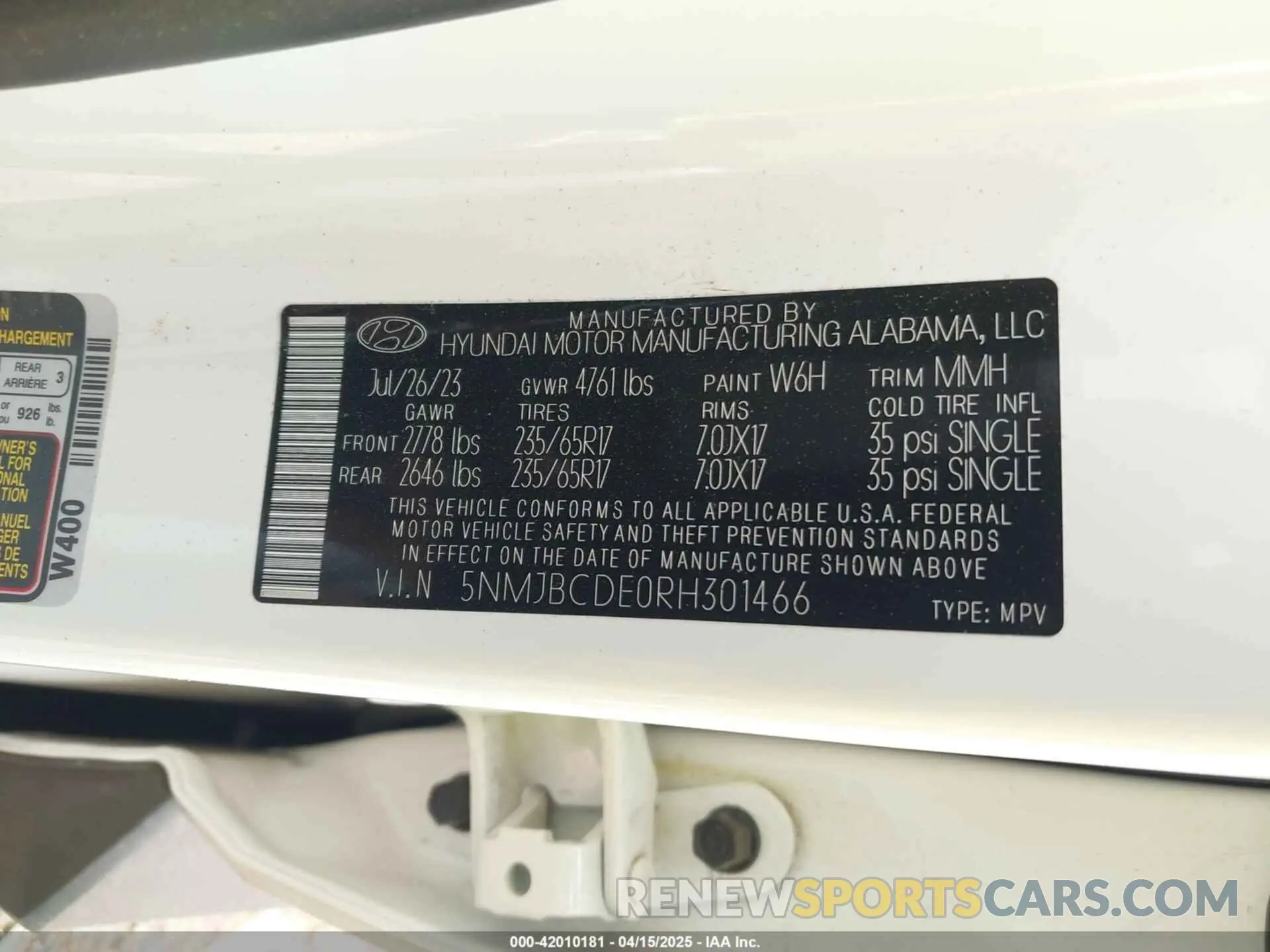 9 Photograph of a damaged car 5NMJBCDE0RH301466 HYUNDAI TUCSON 2024