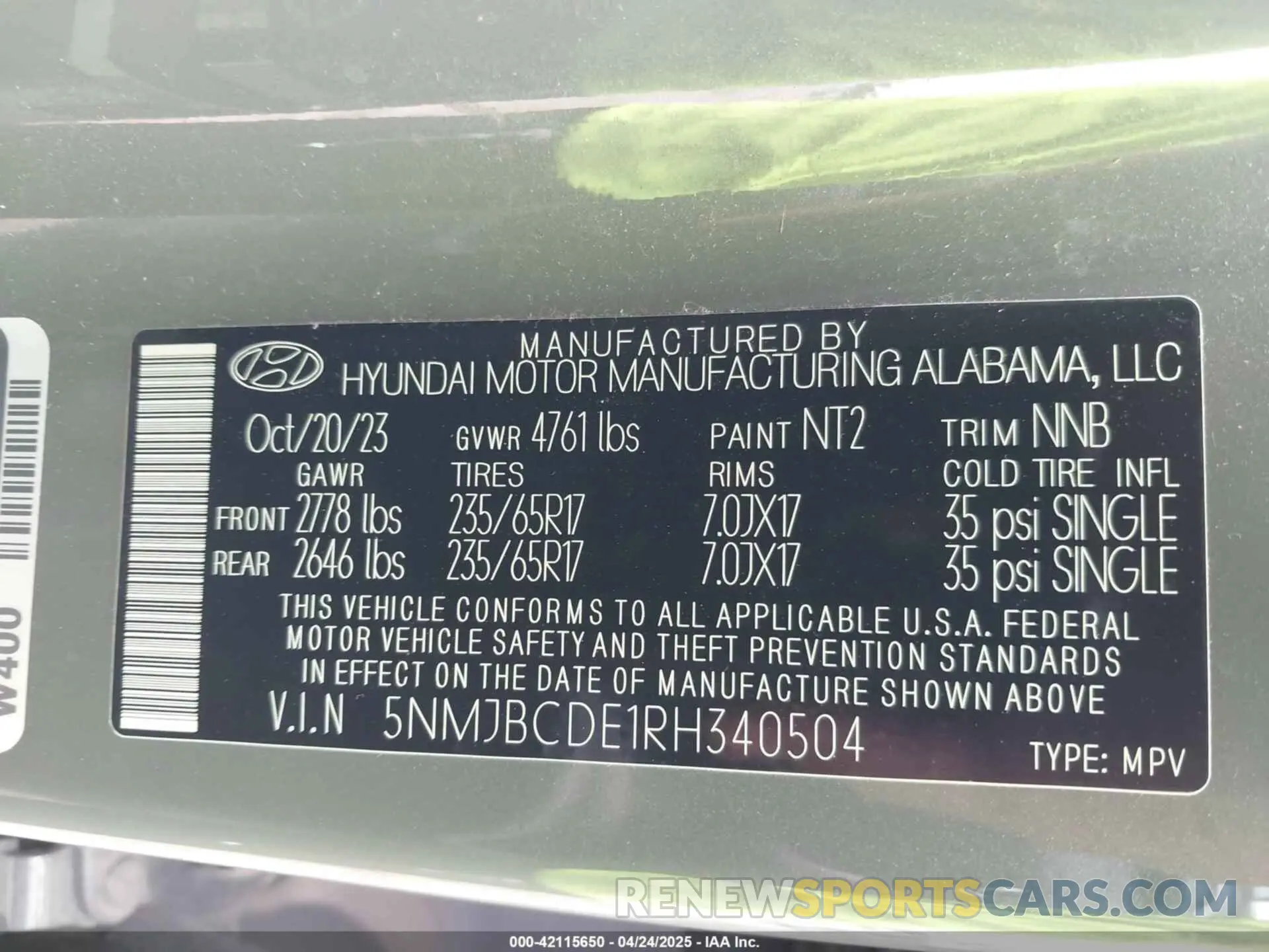 9 Photograph of a damaged car 5NMJBCDE1RH340504 HYUNDAI TUCSON 2024