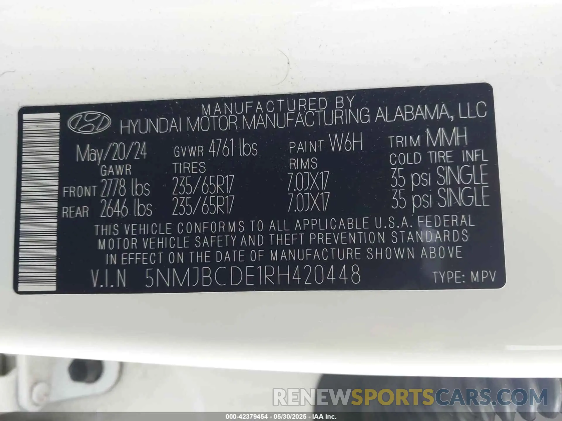 9 Photograph of a damaged car 5NMJBCDE1RH420448 HYUNDAI TUCSON 2024
