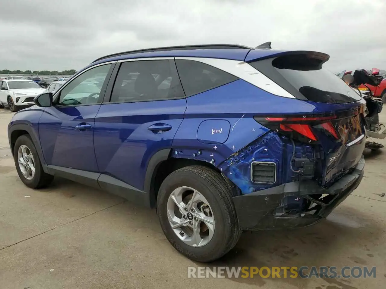 2 Photograph of a damaged car 5NMJBCDE2RH349972 HYUNDAI TUCSON 2024