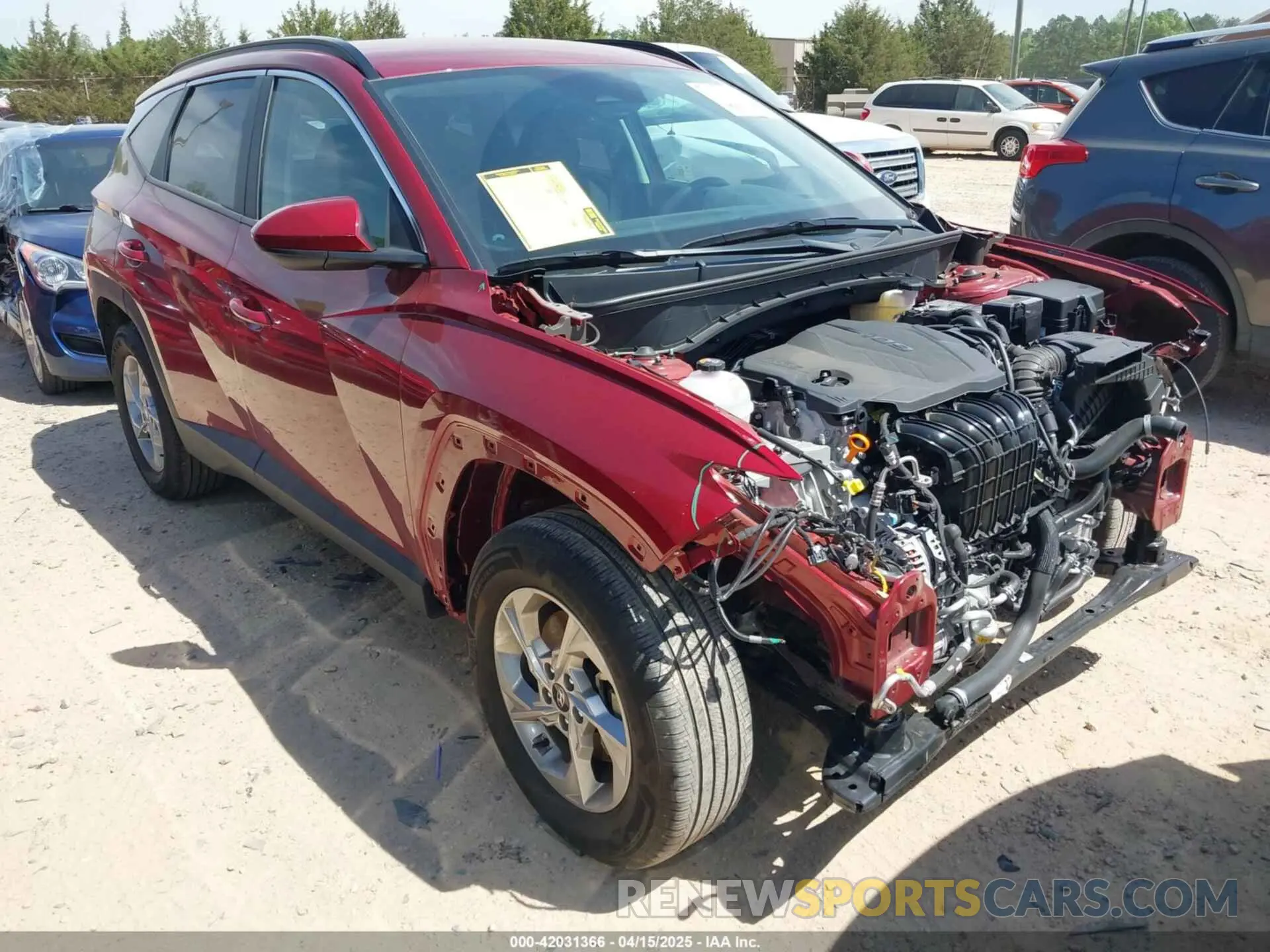 1 Photograph of a damaged car 5NMJBCDE2RH417168 HYUNDAI TUCSON 2024
