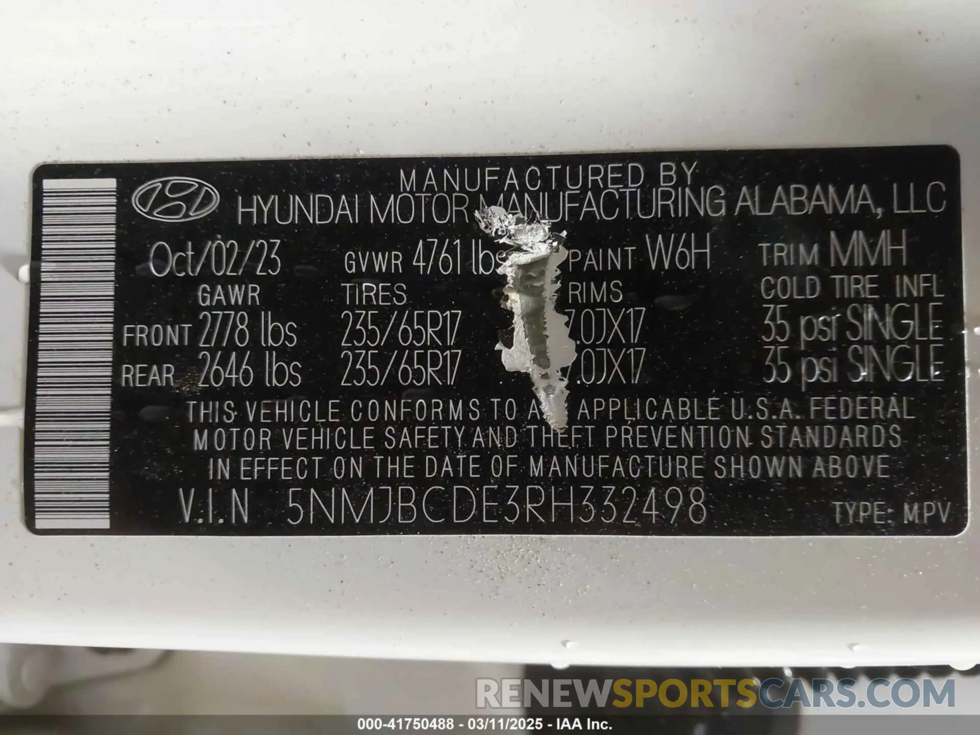 9 Photograph of a damaged car 5NMJBCDE3RH332498 HYUNDAI TUCSON 2024