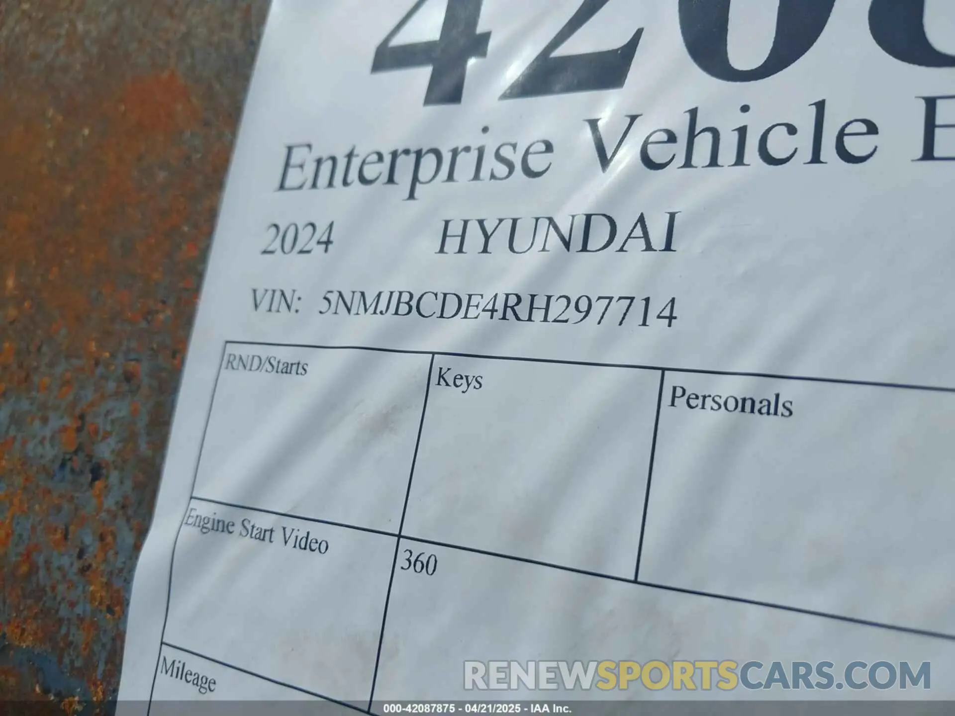 9 Photograph of a damaged car 5NMJBCDE4RH297714 HYUNDAI TUCSON 2024
