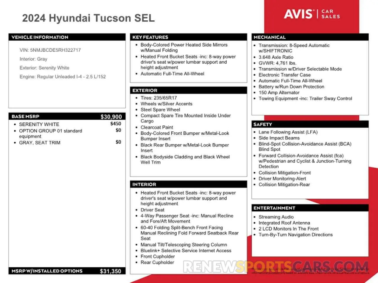 13 Photograph of a damaged car 5NMJBCDE5RH322717 HYUNDAI TUCSON 2024