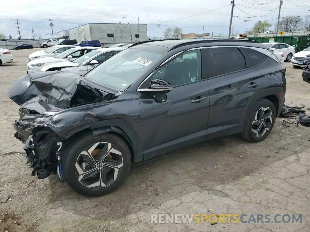 1 Photograph of a damaged car 5NMJE3DE8RH348218 HYUNDAI TUCSON 2024