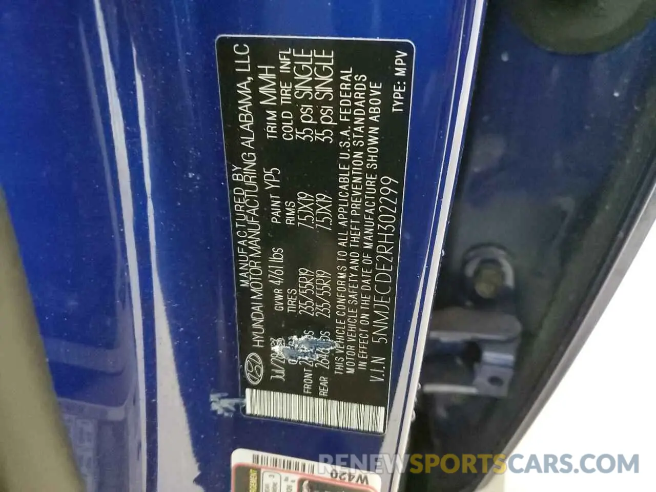 13 Photograph of a damaged car 5NMJECDE2RH302299 HYUNDAI TUCSON 2024
