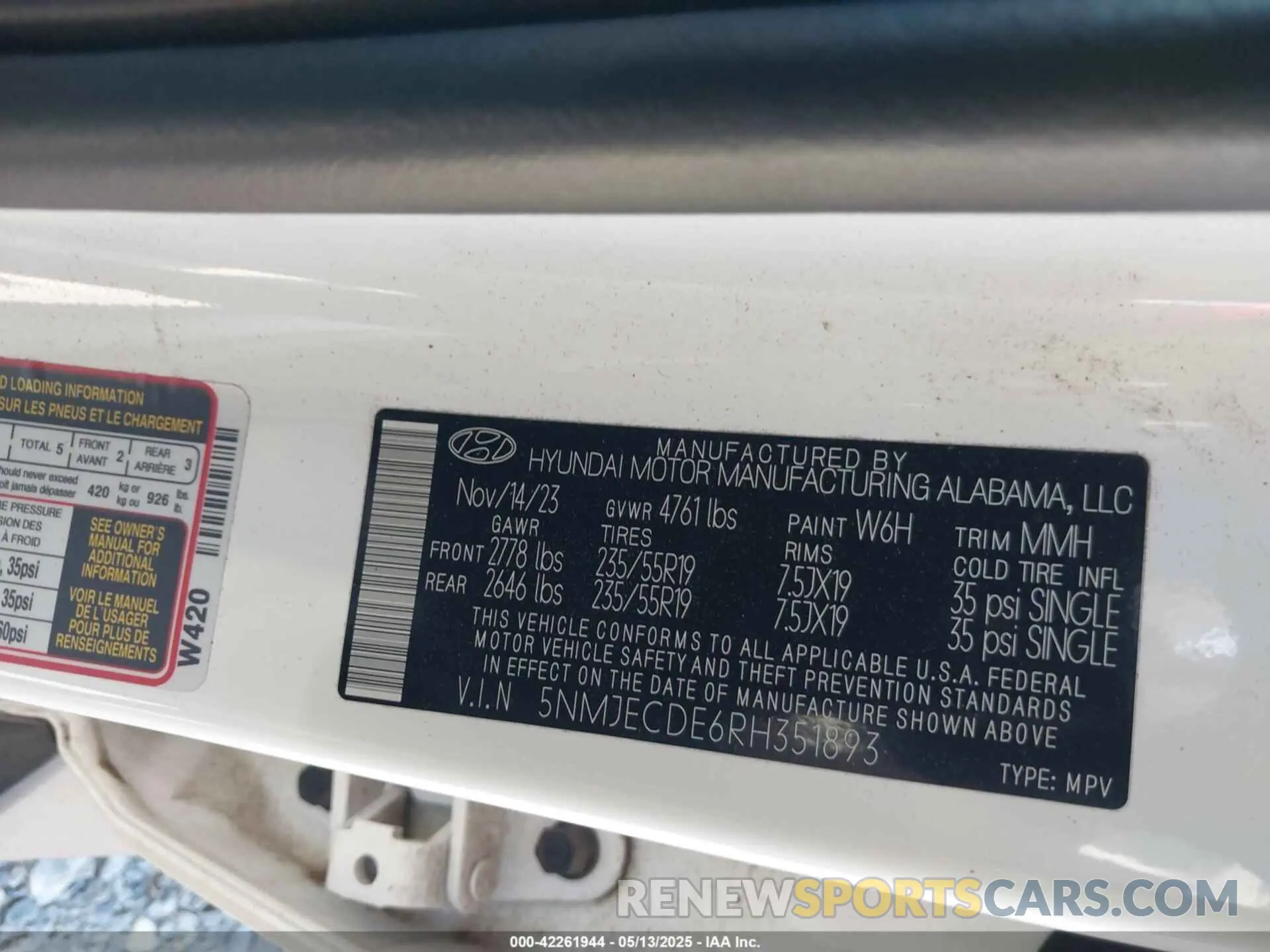9 Photograph of a damaged car 5NMJECDE6RH351893 HYUNDAI TUCSON 2024