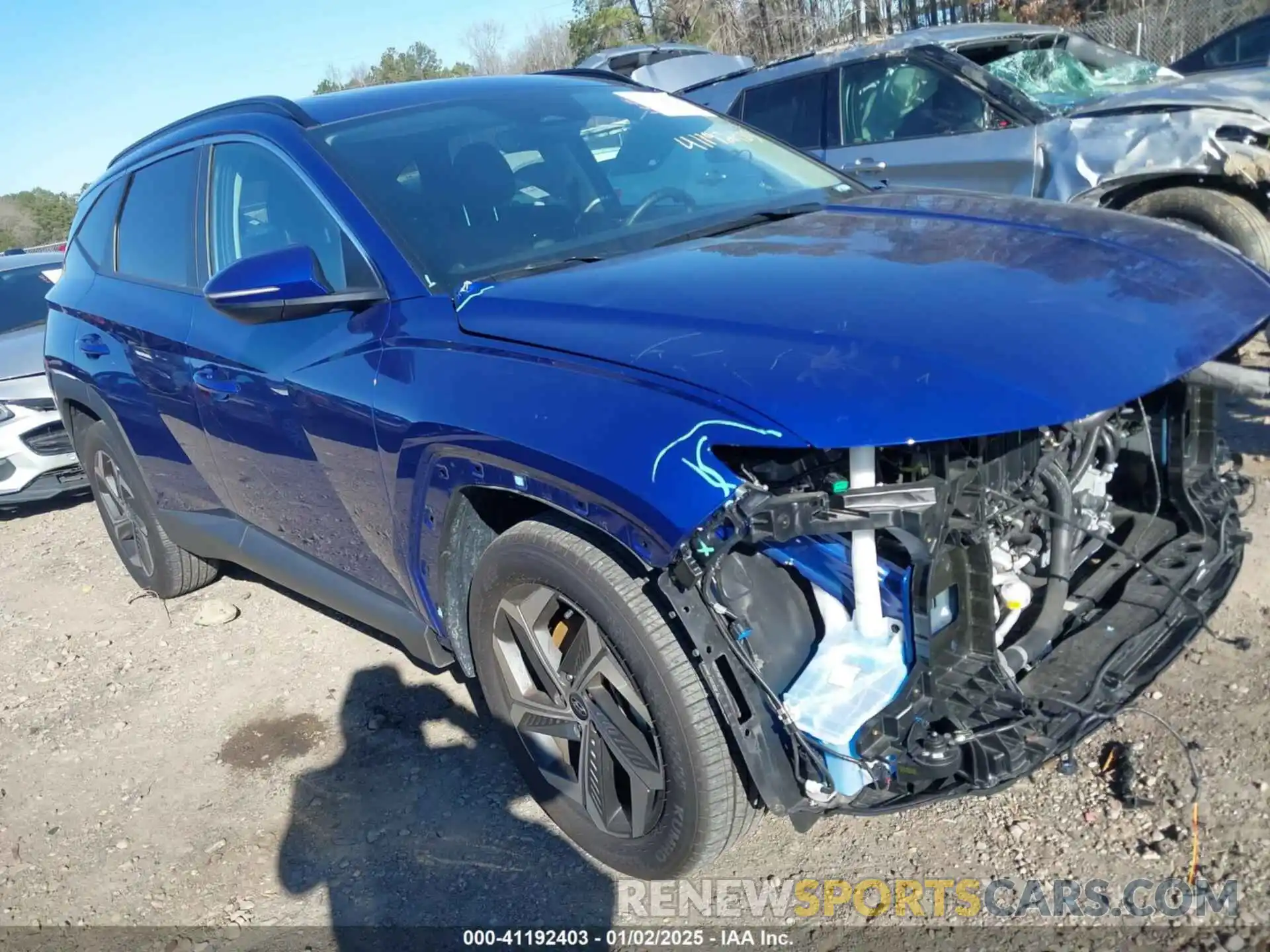 1 Photograph of a damaged car 5NMJF3DE4RH341280 HYUNDAI TUCSON 2024