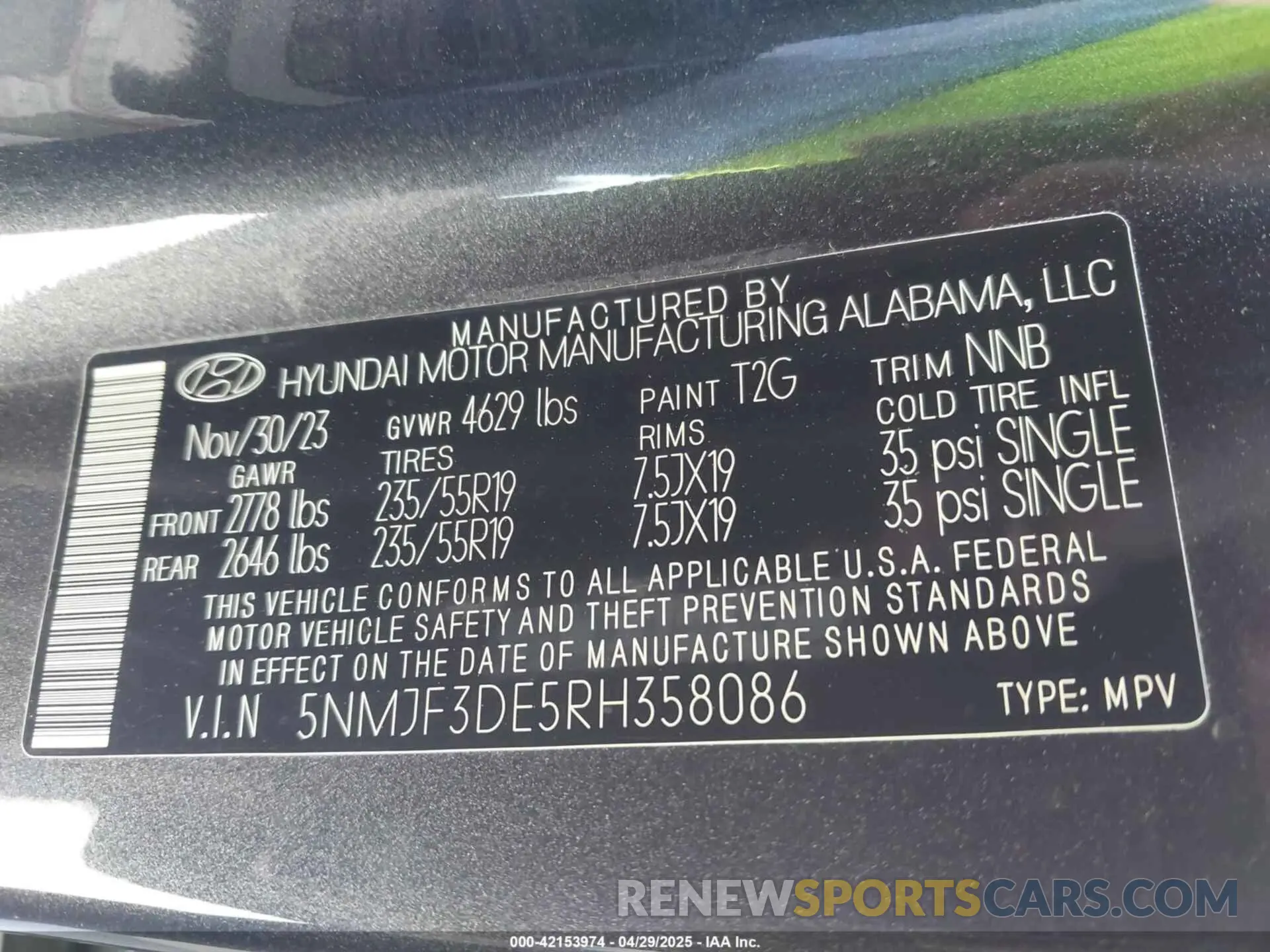 9 Photograph of a damaged car 5NMJF3DE5RH358086 HYUNDAI TUCSON 2024