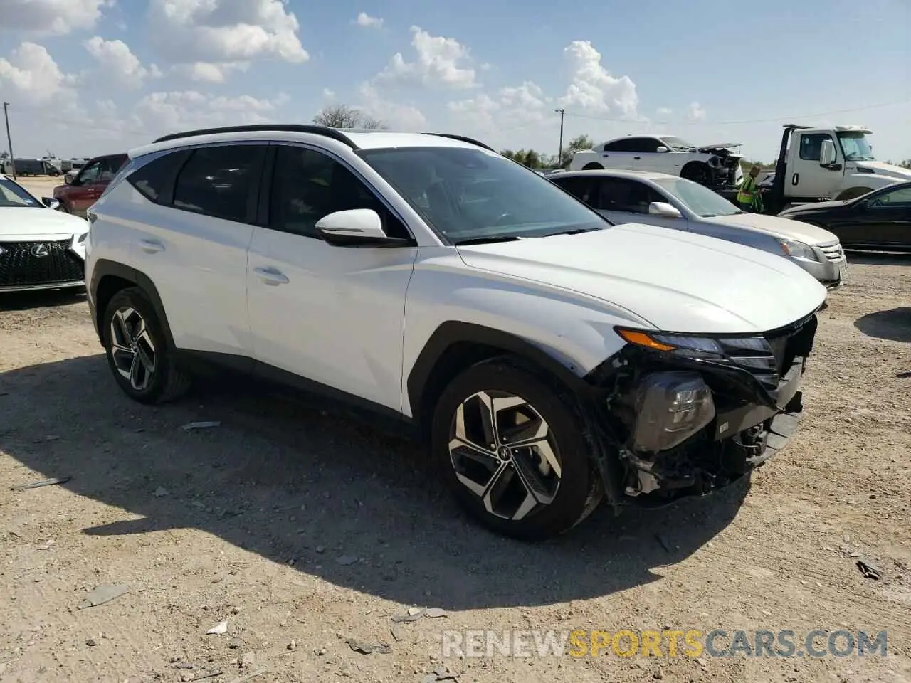 4 Photograph of a damaged car 5NMJF3DE7RH373110 HYUNDAI TUCSON 2024