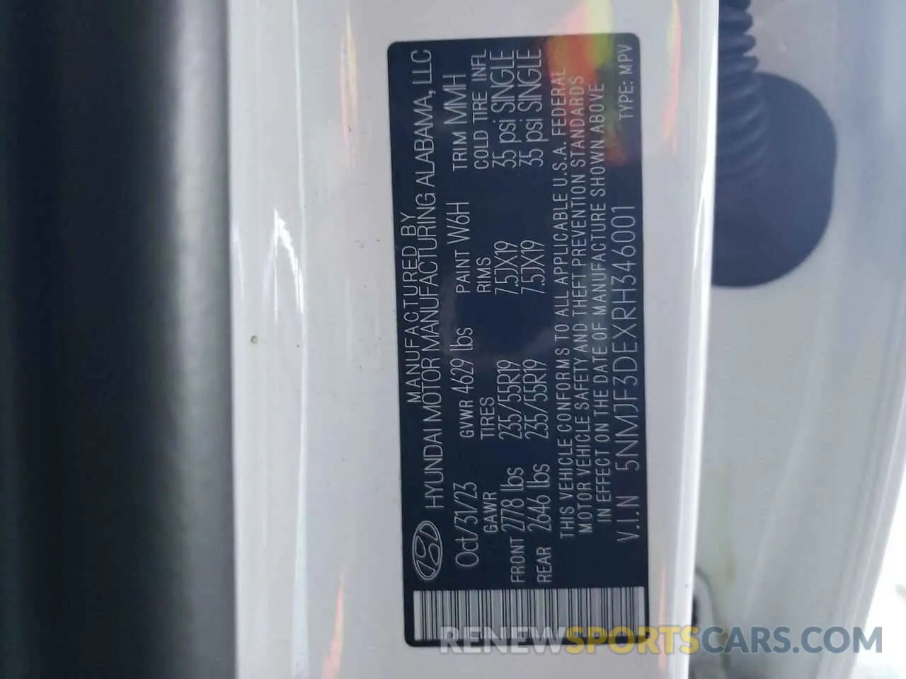 12 Photograph of a damaged car 5NMJF3DEXRH346001 HYUNDAI TUCSON 2024